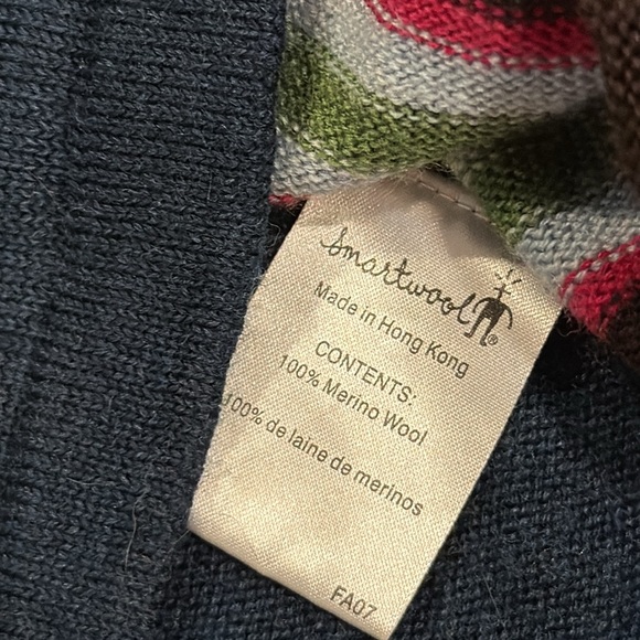 Smartwool Sweater Womens M Long Sleeve Merino Wool Knit Blue Stretch in GUC - Picture 4 of 9